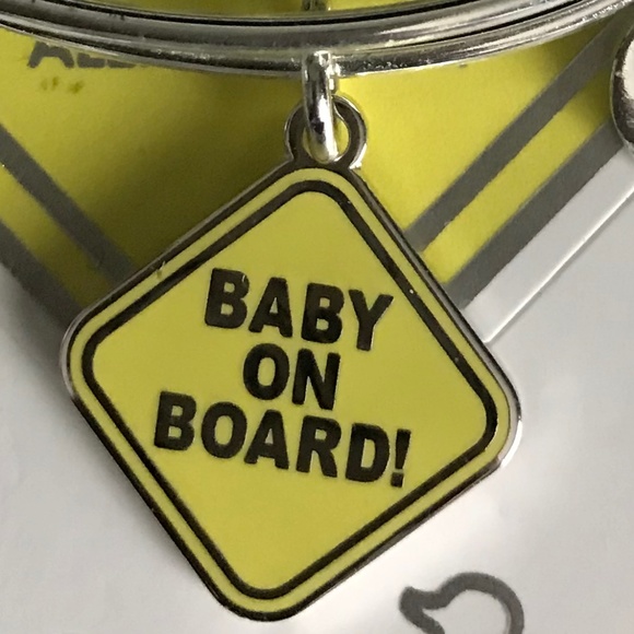 Alex and Ani Expandable Wire Bracelet Baby On Board NWT - Picture 10 of 13